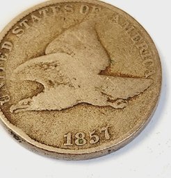 1857 Flying Eagle Cent Pre Indian Cent -  Pre Civil War Coin