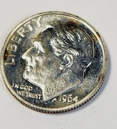 1964 Silver Proof Roosevelt  Dime (60 Years Old)