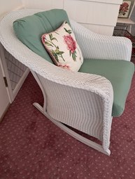 Resin Wicker Rocker With Cushions - Great For Patio And Summer Is Coming