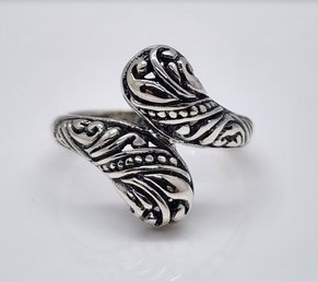 Bali, Sterling Silver Bypass Ring