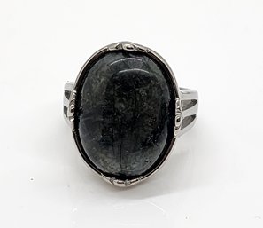 Labradorite Ring In Stainless