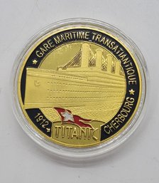 Titanic Commerative Coin In Protective Case