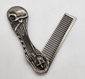 Awesome Metal Skull Comb