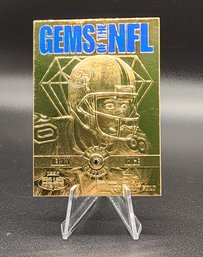 1997 23kt Gold Jerry Rice Football Card With Genuine Sapphire