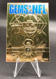 1997 23kt Gold Mark Brunell Football Card With Genuine Sapphire