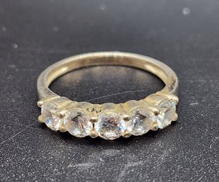 Vintage CZ Ring In Sterling