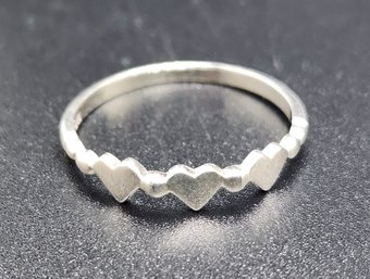 Vintage Sterling Silver Heart Ring