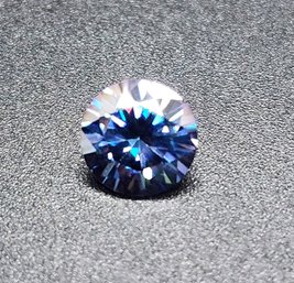 Blue Moissanite