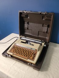 Smith Corona Super Sterling Typewriter.  Tested And Working. With Case. - - - - - - - - - - - - - - Loc: S4