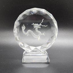 Vintage Crystal Dragon Figure