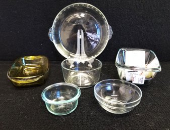 Mixed Selection Of Pyrex And OXO Good Grips Glass Bowls & Bakeware - 6 Pieces