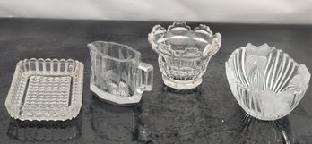 Collection Of Glass Bowls, Creamers Etc.