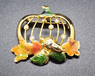 Vintage Autumn Themed Brooch