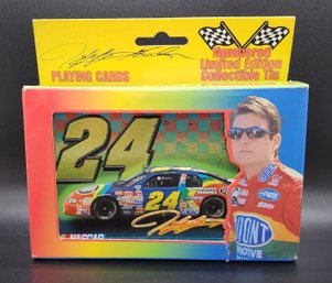 New Old Stock 1999 Jeff Gordon Collectible Tin & Playing Cards