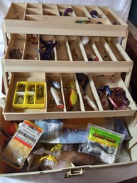 Brown Plano Tackle Box W/ Contents