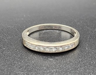 Vintage CZ Ring In Sterling