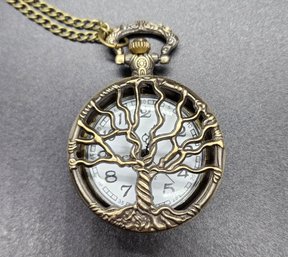 Brand New Tree Of Life Pocket Watch