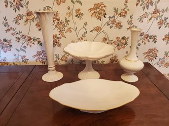 Vintage LENOX Porcelain Bud Vases & Candy Dishes