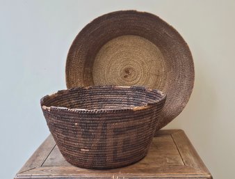 Two Woven Baskets, Probaly