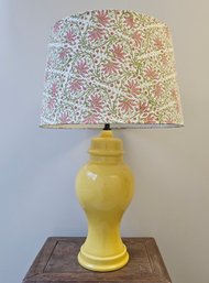 Yellow Ceramic Lamp