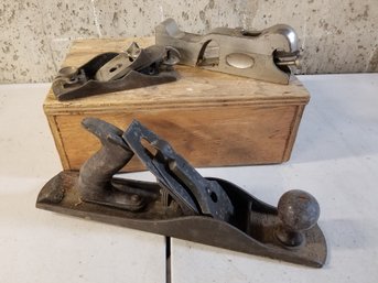 Three Vintage Hand Wood Planes