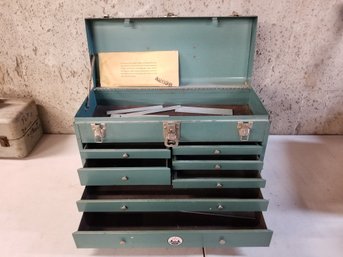 Vintage Waterloo JL-70 Machinist 7 Drawer Tool Box Chest