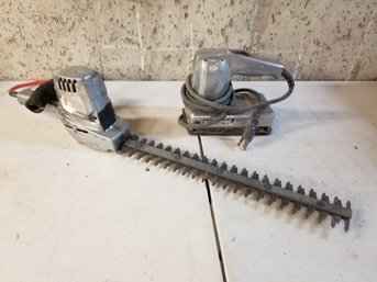 Vintage Corded Hedge Trimmer And Sander