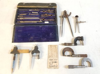 Vintage Machinist Precision Tools - Keuffel & Esser & More