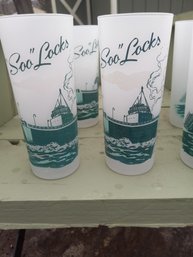 Vintage Frosted Tumblers