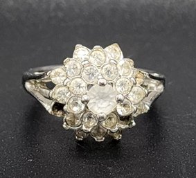 Vintage 18kt H.G.E. Silvertone Ring