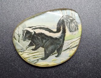 Adorable Vintage Skunk Brooch