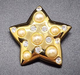 Vintage Signed Modo Star Brooch