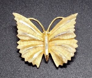 Vintage Butterfly Brooch Signed B.S.k.
