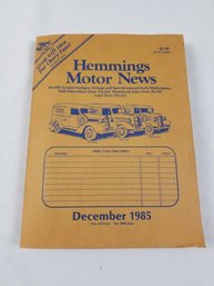 Vintage Hemmings Motor News December 1985