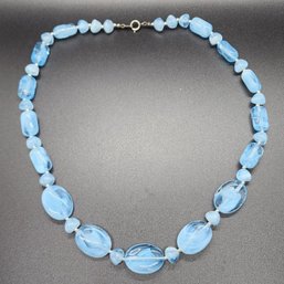 Vintage Blue Costume Necklace