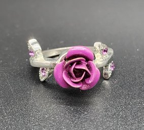 Vintage Purple Rose Ring