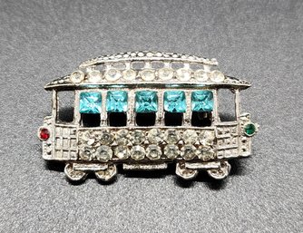 Vintage San Francisco Trolley Car Brooch