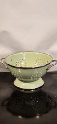 Vintage Enamel Strainer/ Colander