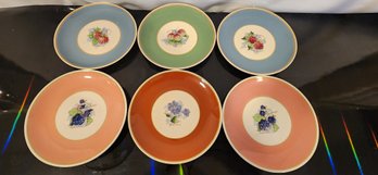 6 Vintage Old Ivory 7' Salad/ Desert Plates