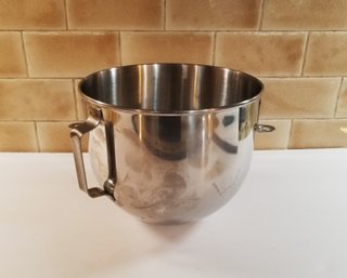 KitchenAid 5qt Polished Stainless Steel Wide Mixer Bowl With Flat Handle