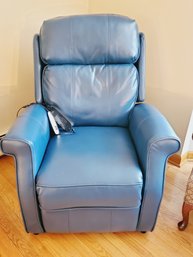 Blue Faux Leather Electric Recliner Power Lift Chair - Model HDM-H7