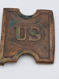 US Indian Wars Bronze/ Brass Belt Buckle- Anson Mills 1881