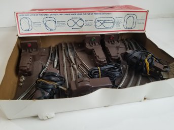 Three Vintage Lionel Train Switch Tracks  In Original Box