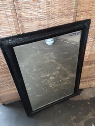Large Ornate Black Framed Mirror