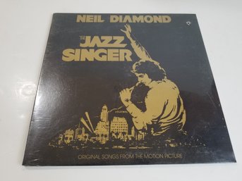 Vintage Sealed Record Neil Diamond Jazz Singer  - Has A Hole In Cover