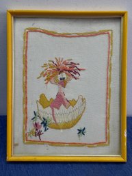 Vintage Chicken Embroidery