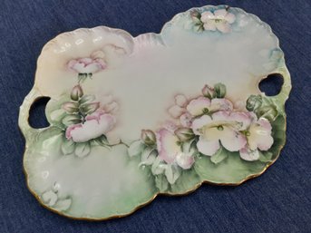 Vintage Porcelain Floral Tray