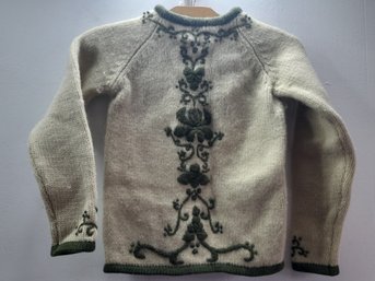 Vintage Hand Made Wool Children's Sweater