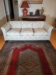 Floral Pattern Sofa (couch, Settee) IN Terrific Condition.
