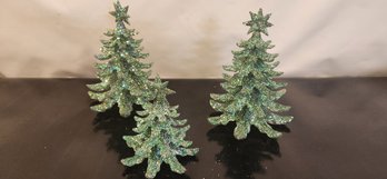 Acrylic Glitter Christmas Trees